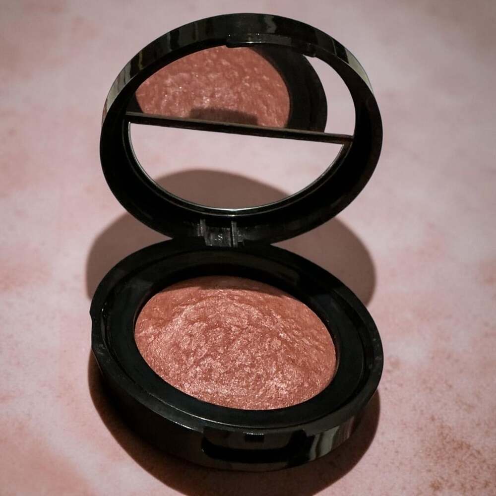 NIB Laura Geller Baked Blush-N-Brighten Marbleized Blush in Pink Grapefruit